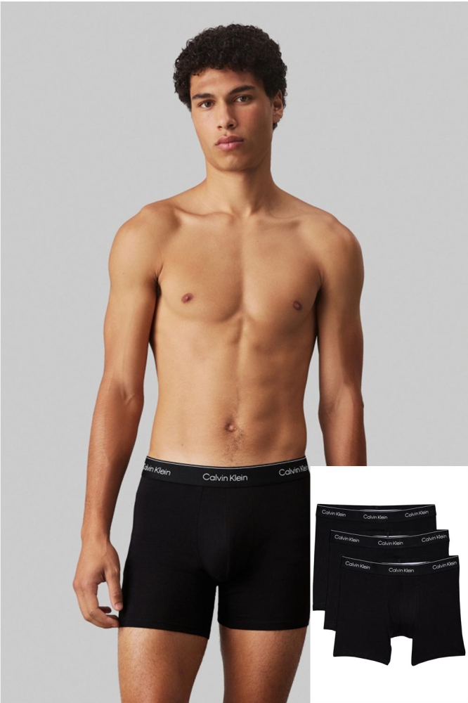 BOXER BRIEF 3PK 000NB3964A BLACK W/BLACK WB